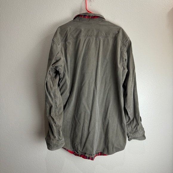 LL Bean Vintage Over Shirt Plaid Lined Size XLT - Picture 9 of 12